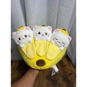 Funko Bananya Bunch Plush Kitties in Banana Hot Topic Stuffed Animal Cats